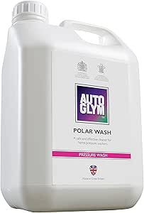 Container of Autoglym Polar Wash cleaning solution.