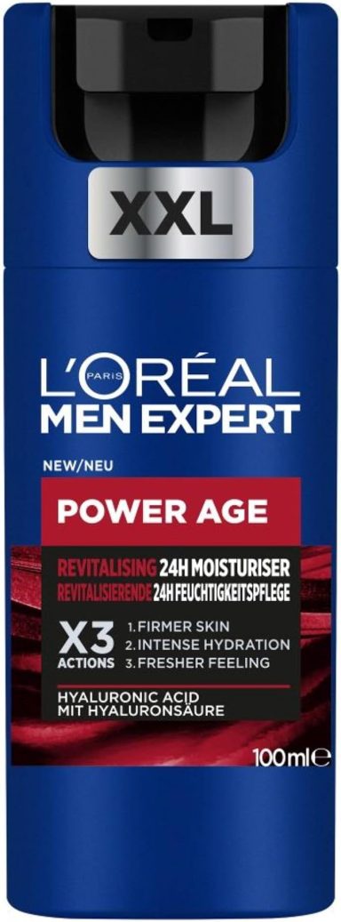 L'Oréal Men Expert Power Age moisturiser for men, 100ml bottle.
