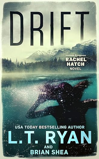 Book cover featuring a person submerged in water with mountains and forest in the background.
