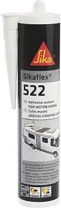 Black tube of Silaflex 522 adhesive sealant for construction and automotive use.
